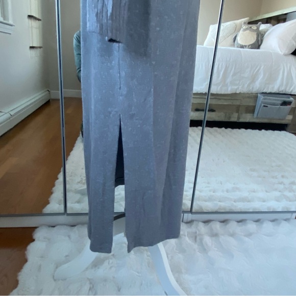 NWT Daily Practice by Anthropologie The Arabella Drapey Dress Cowl Neck Gray M - Picture 8 of 12